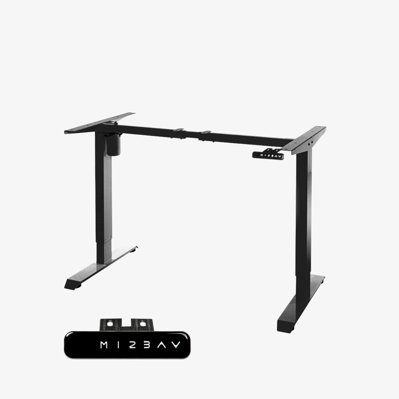 Desko V1 height adjustable standing desk frame in black, Single motor, 2-stage