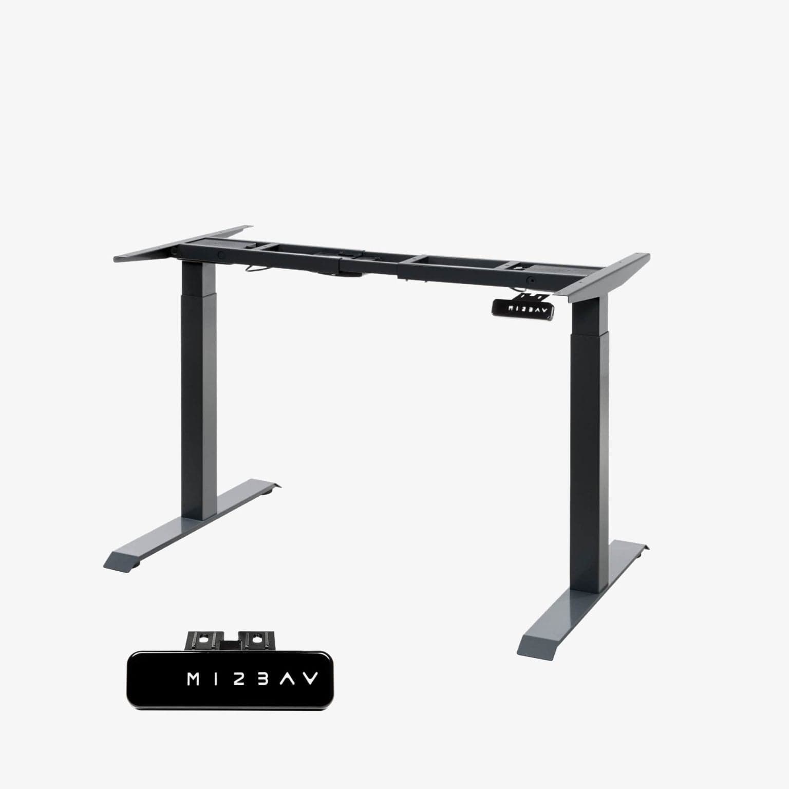 Desko V2 height adjustable standing desk frame in black, Dual motor, 2-stage